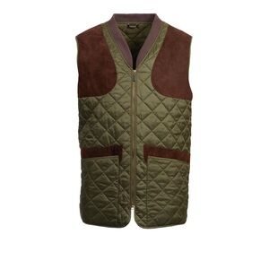 Barbour Olive Green Quilted Vest